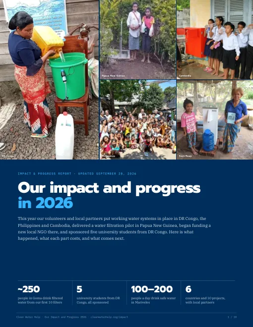 Cover of the 2026 Impact and Progress Report