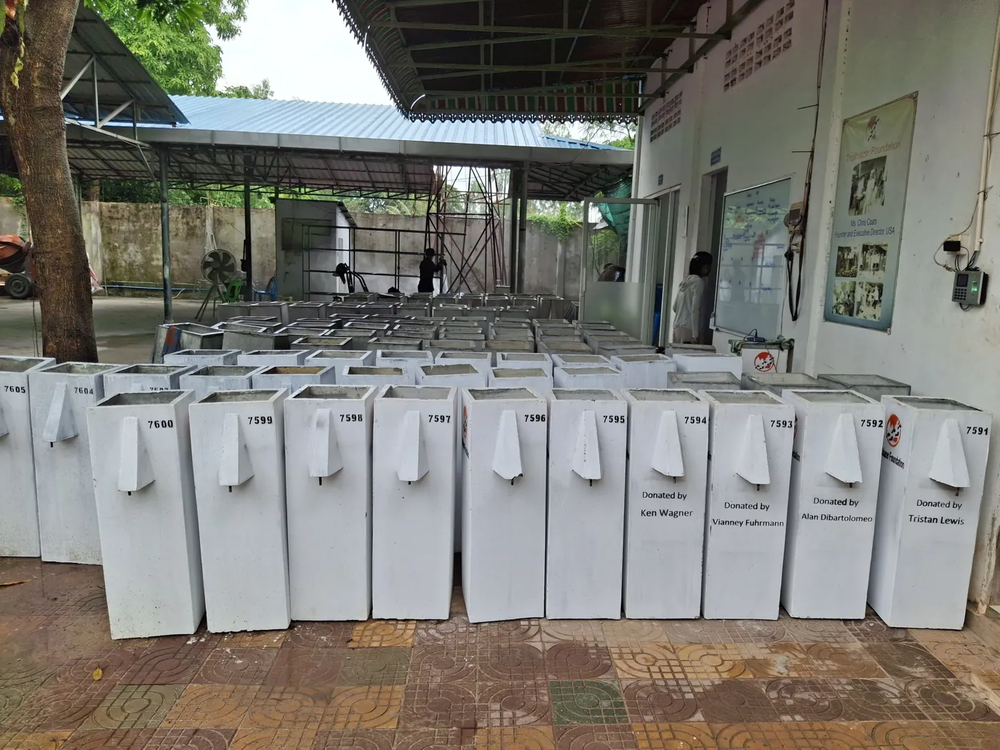 Biosand filters for rural communities in Cambodia