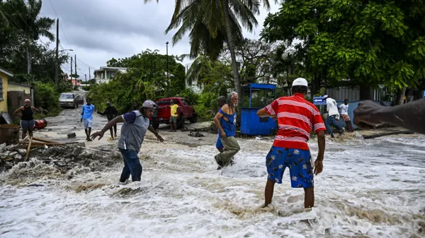 Anticipatory action ahead of a typhoon