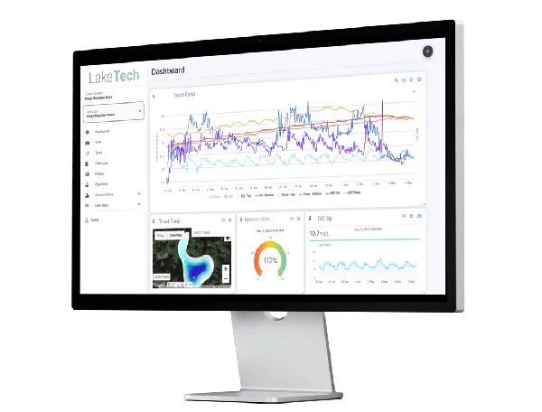 LakeTech lake-modeling dashboard