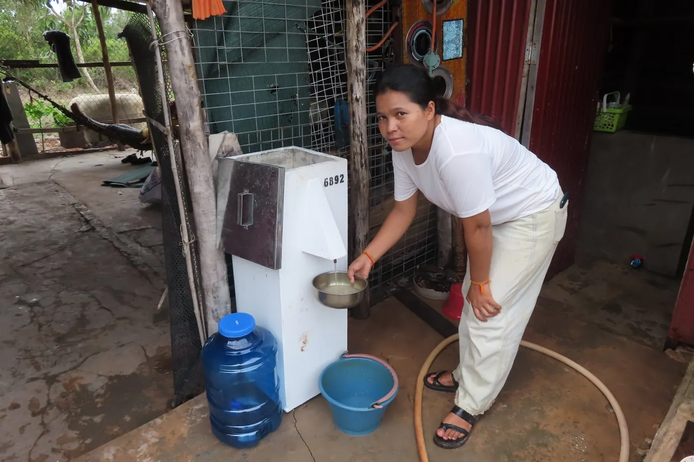 Collecting filtered water