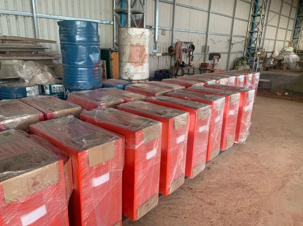 New units packed and ready for delivery