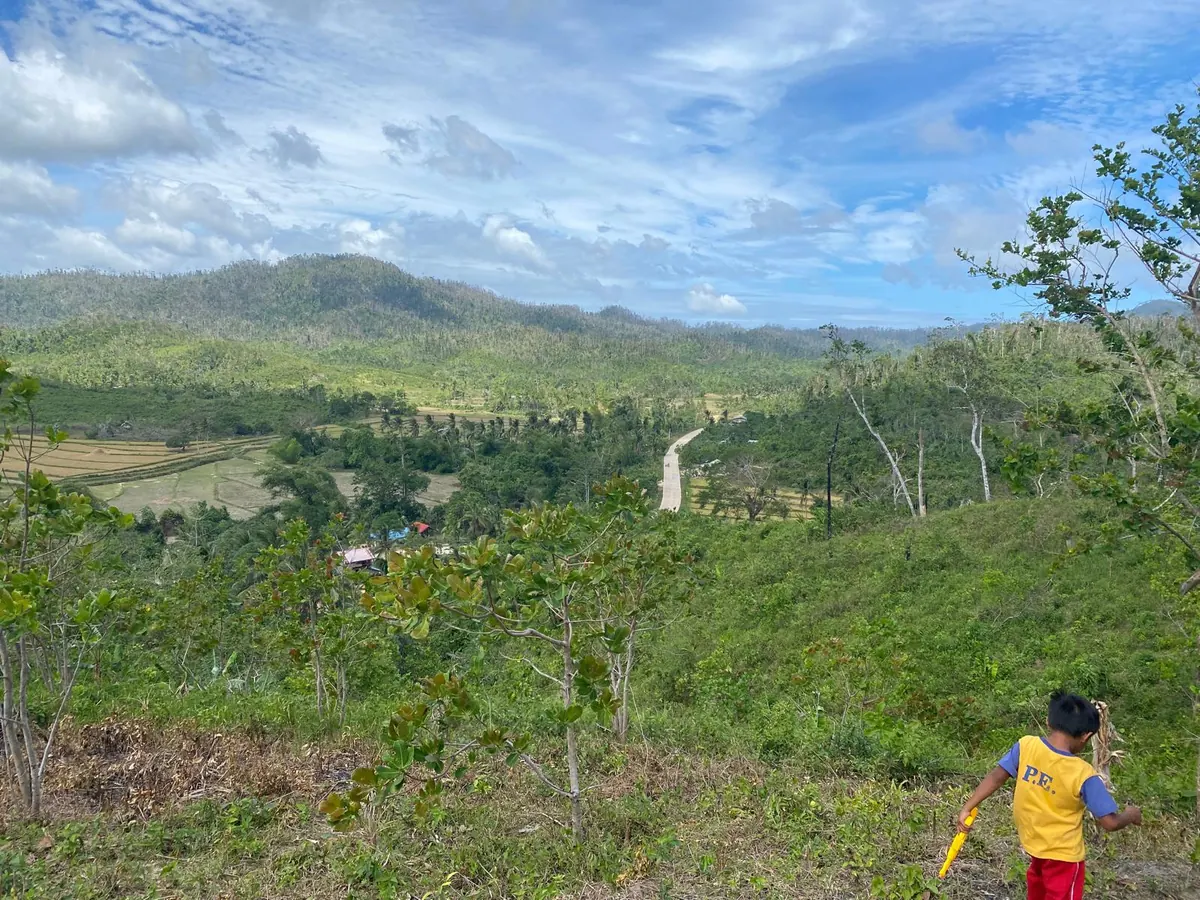 A water storage tank installed in Palawan