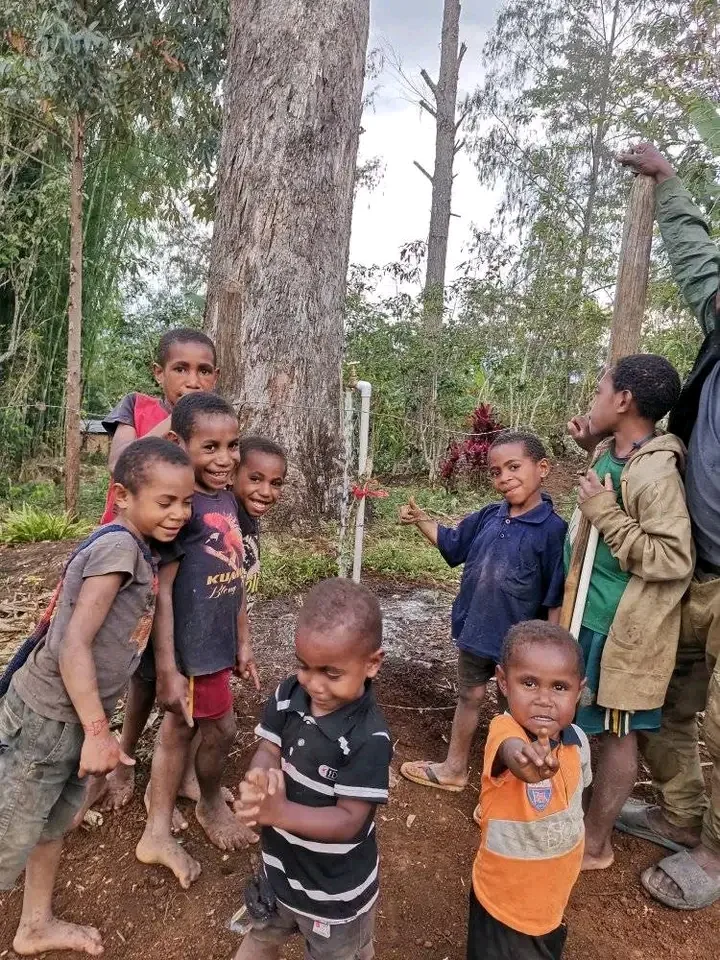 Safe water reaches a standpipe in the highlands