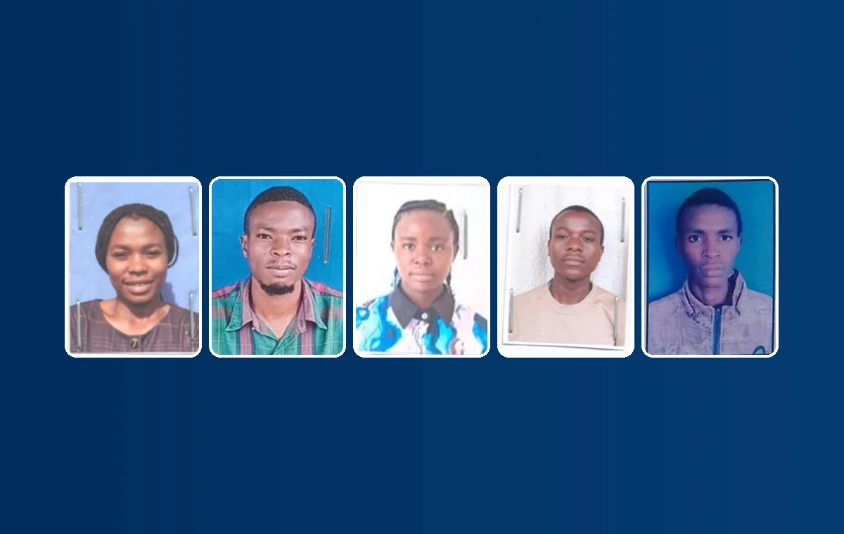 The first five scholarship students